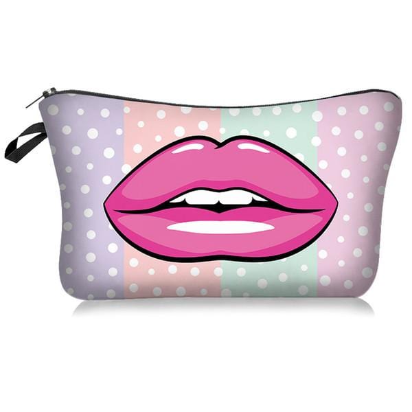 Lovely  Lips Cosmetic Bag for Travel