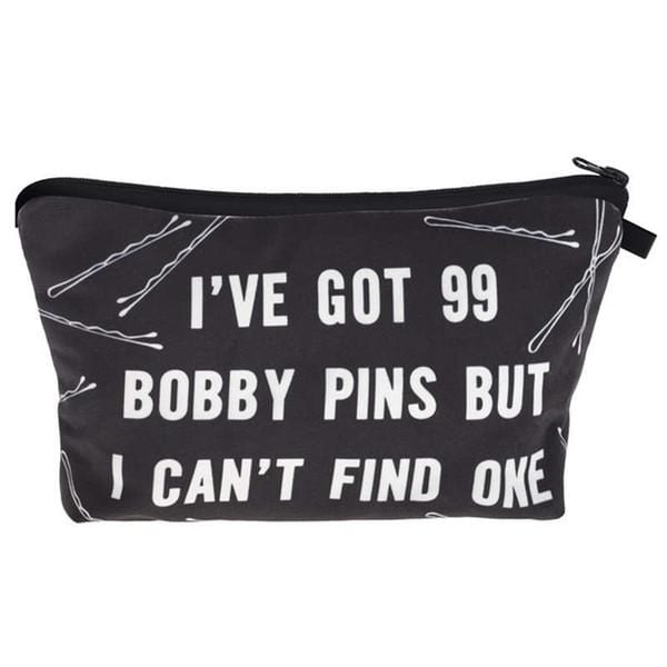 Bobby Pins Cosmetic Bag for Travel