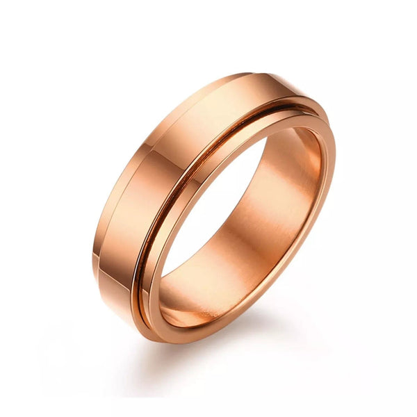 Women Rose Gold Spinner Ring