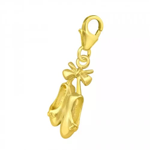 Gold Shoes Clip on Charm