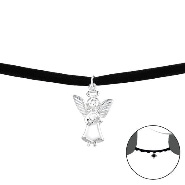 Silver Angle Choker Necklace