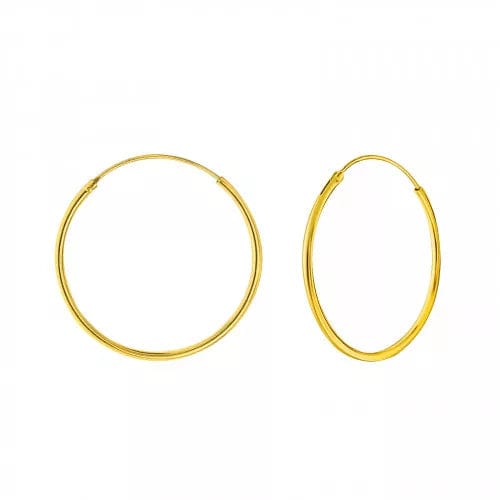 Silver Gold 25mm Hoop Earrings