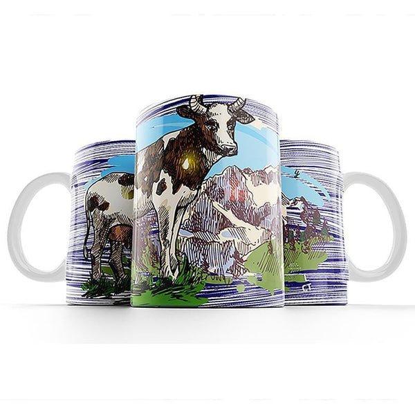 Cow Art Creamic Coffe Mug