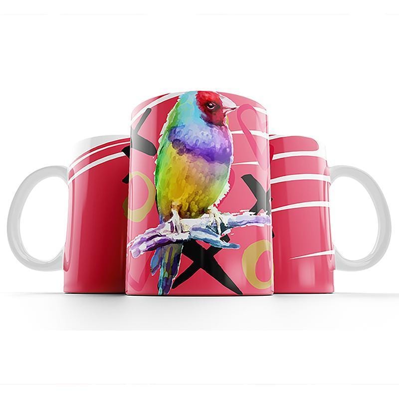 Colorful Sparrow Remic Coffee Mug