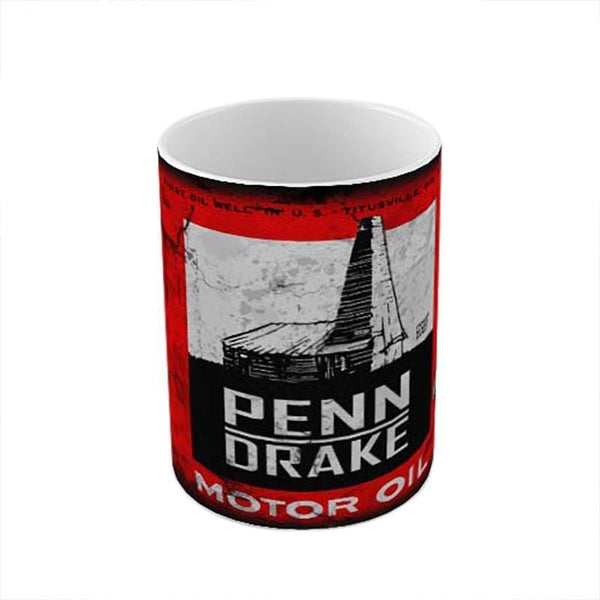 Peendrake Motor Oil Ceramic Coffee Mug