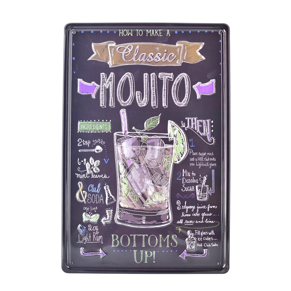 Mojito 3D Embossed Poster