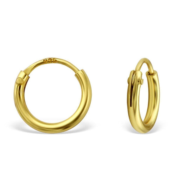 14k Gold Tiny Hoop Earrings