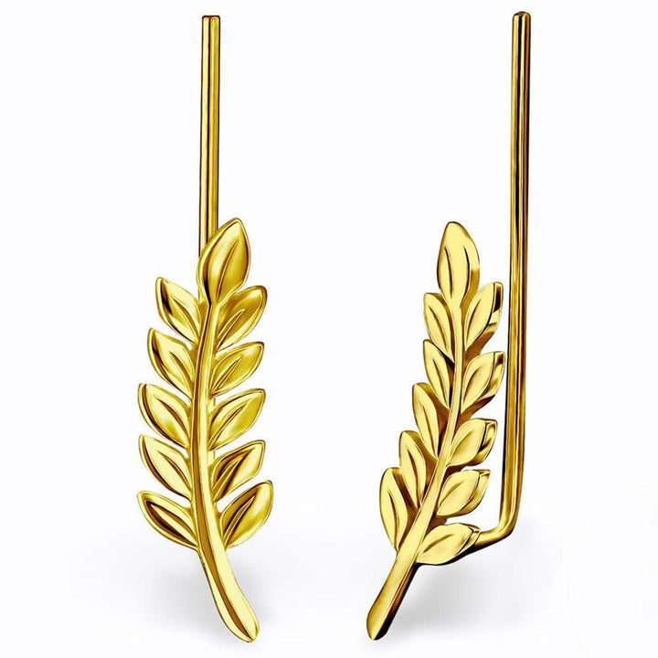 Sterling Silver 14k Gold Plated Branch Ear Cuff