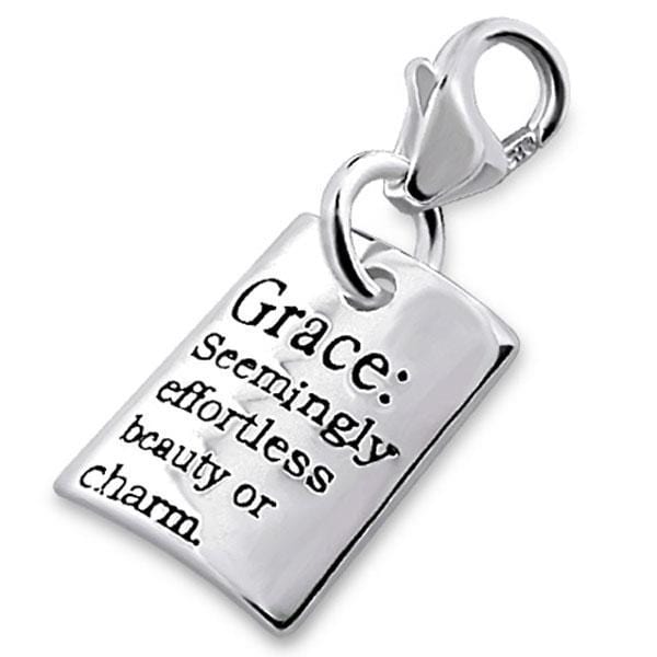 Sterling Silver Grace Clip on Charm
