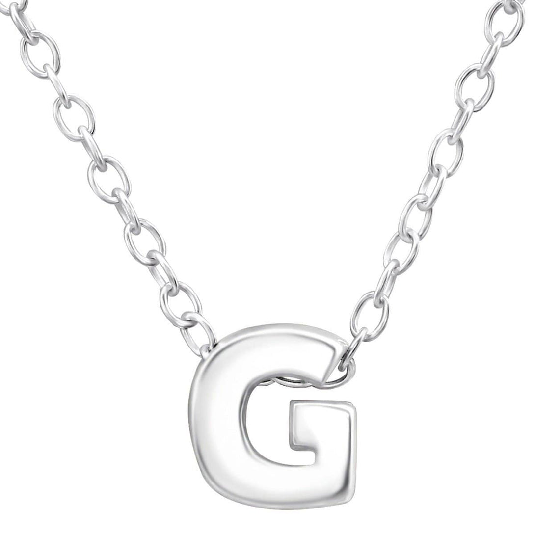 Sterling Silver Letter G Necklace