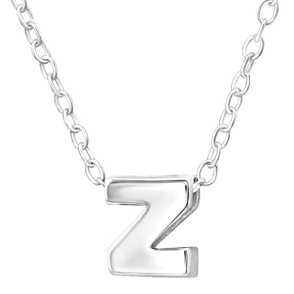 Sterling Silver Letter Z Necklace