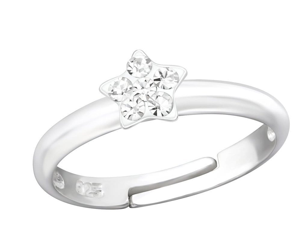 Kids Silver Rings Children's Sterling Silver Star Ring