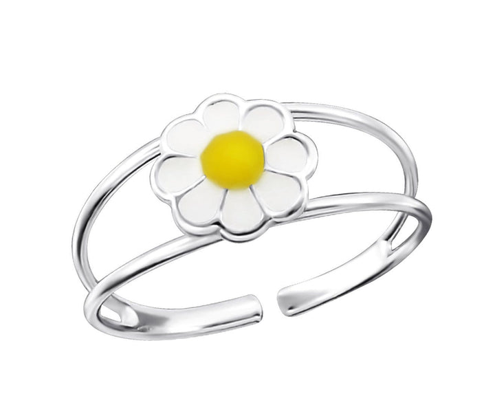Kid's Sterling Silver Flower Ring for Girls