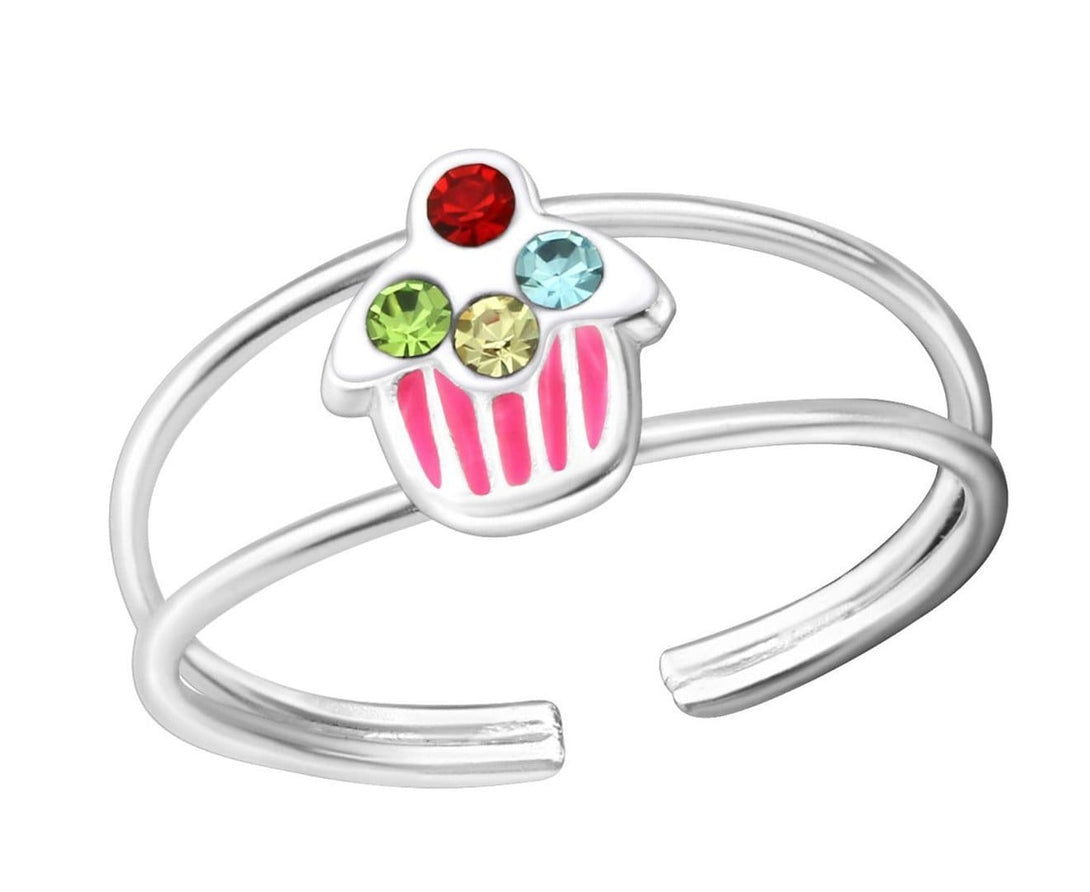 Children's Sterling Silver Cupcake Ring