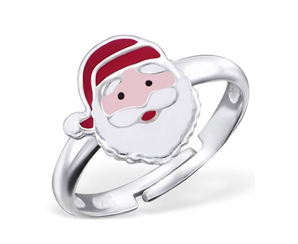 Children's Sterling Silver Santa Claus Ring
