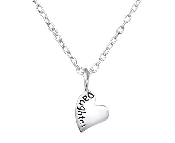 Children's Sterling Silver 'daughter' Necklace