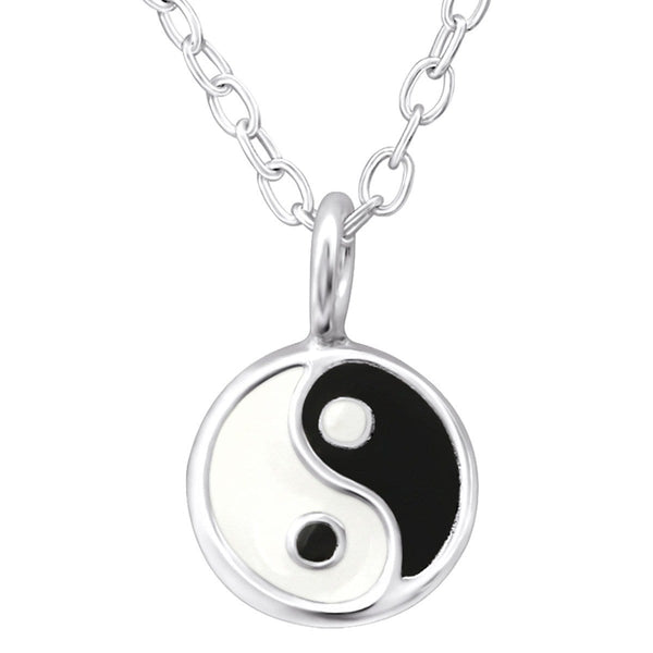 Children's Sterling Silver Yin-Yang Necklace