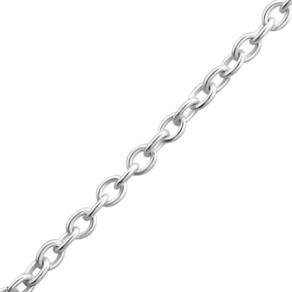 40cm Silver Cable Chain for Pendants
