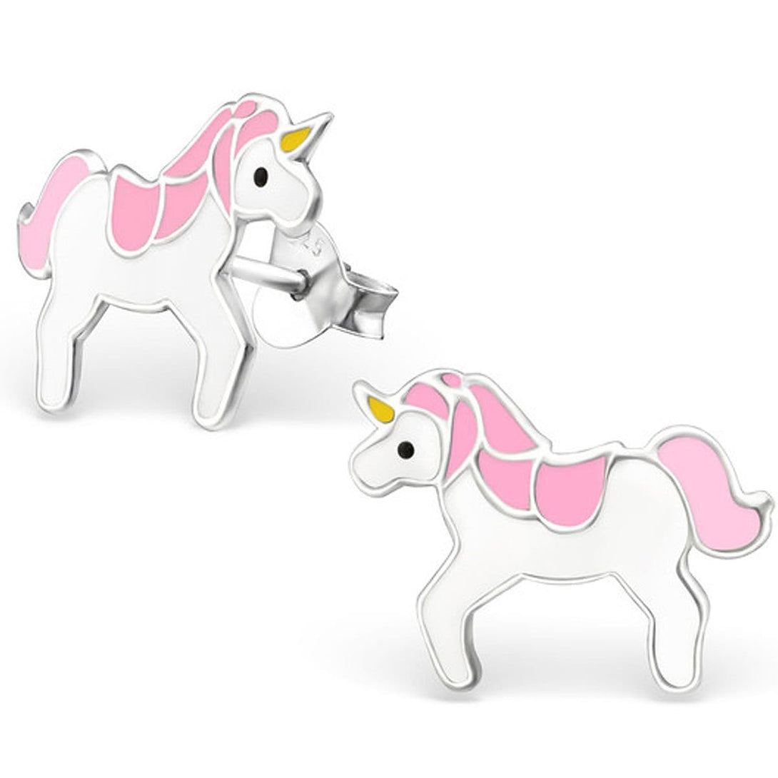 Sterling Silver Unicorn Kids Earrings