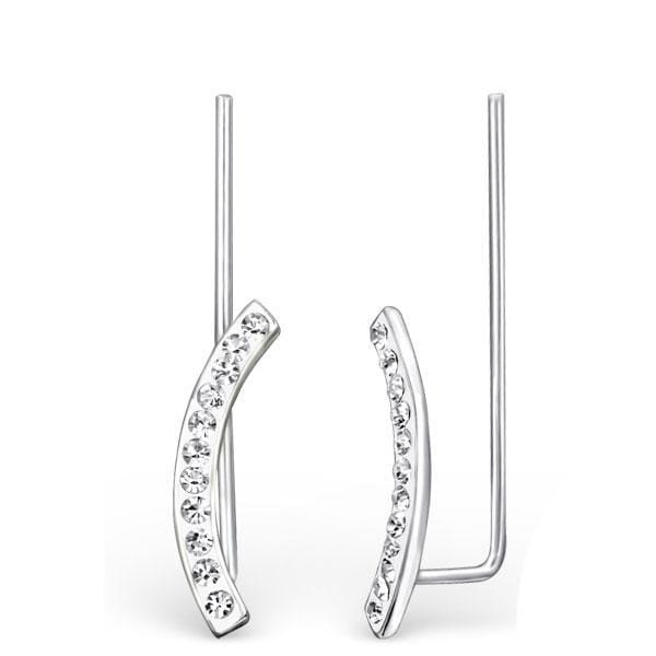 Sterling Silver Curved Ear Pin