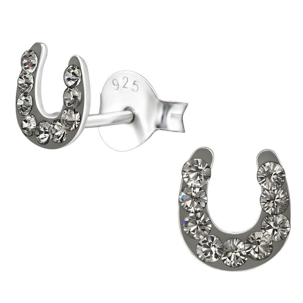 Silver Horseshoe Stud earrings