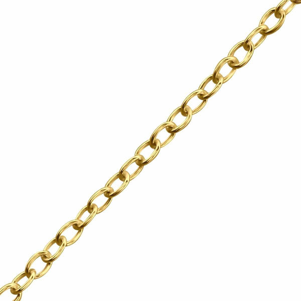 Gold plated sterling Silver Rolo Chain