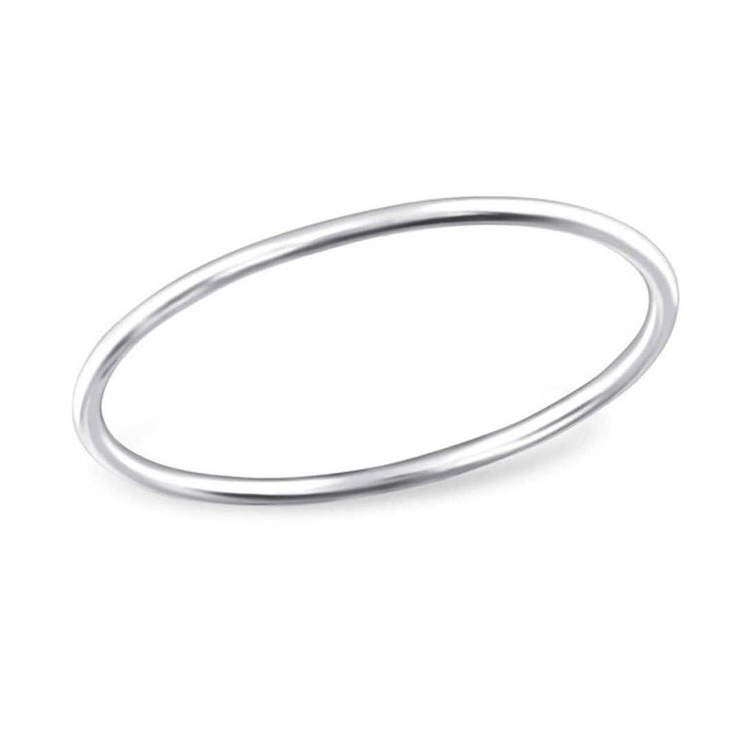 Sterling Silver 1mm Band Midi Ring