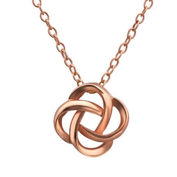 Rose-Gold Knot Necklace