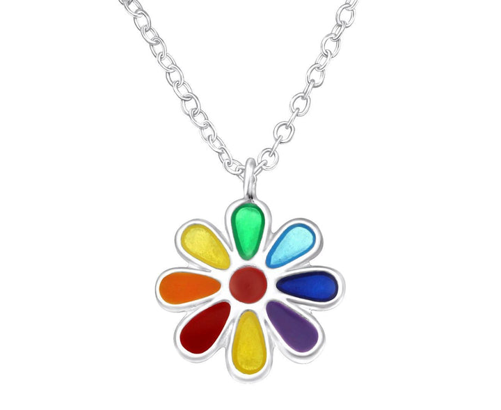 Sterling silver Silver Flower Necklace for Girls