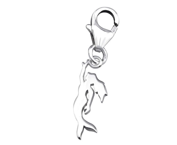Sterling Silver Mermaid Clip on Charm