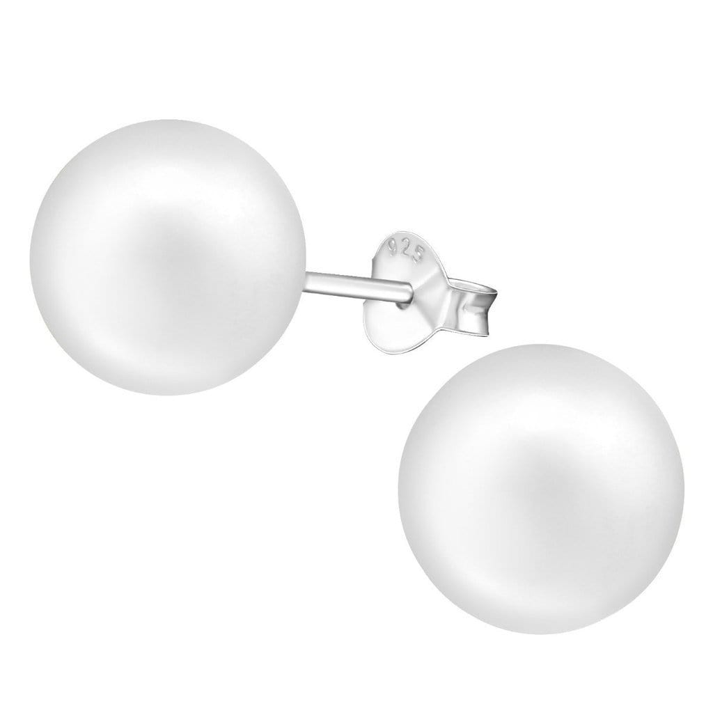 Sterling silver pearl earring