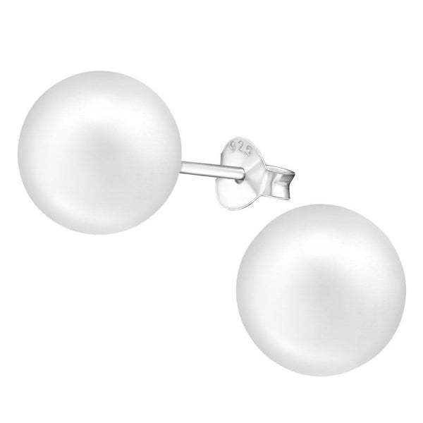 Sterling silver pearl earring