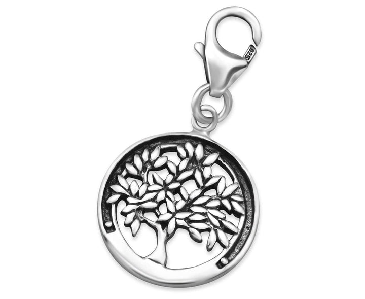 Sterling Silver Tree Of Life Clip on Charm