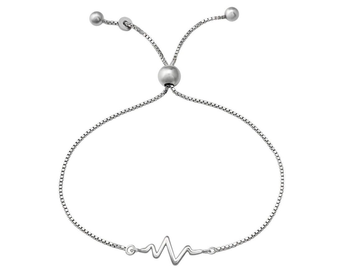 Sterling Silver Heartbeat Bracelet
