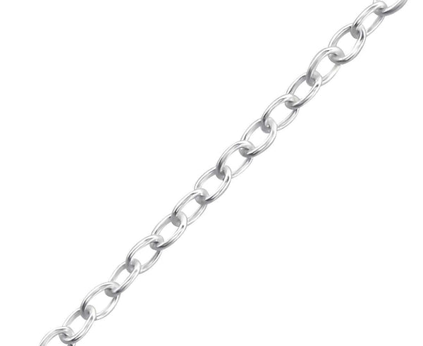 Sterling Silver 27cm Cable Chain Anklet