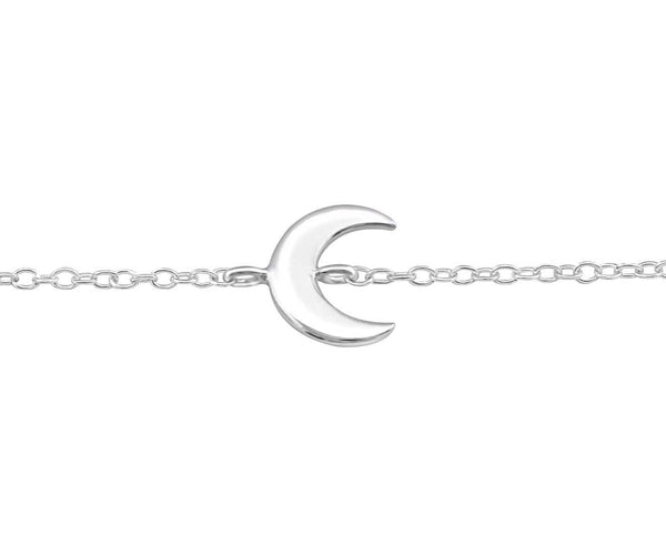 Sterling Silver Moon Bracelet