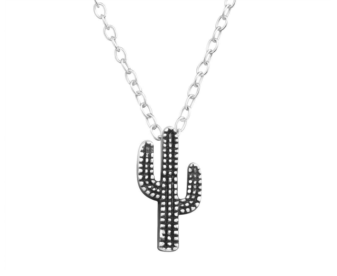 Kids Silver Cactus necklace