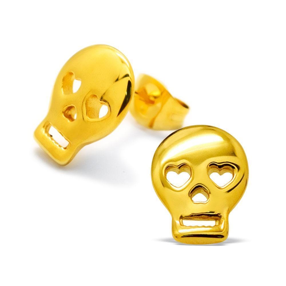 Surgical Steel Gold Plated Stud Earrings