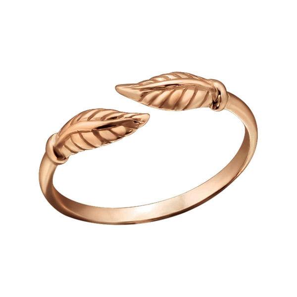 Rose Gold Leaf Toe Ring