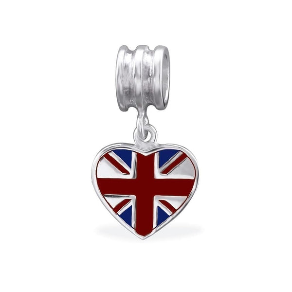 Sterling Silver UK Flag Bead