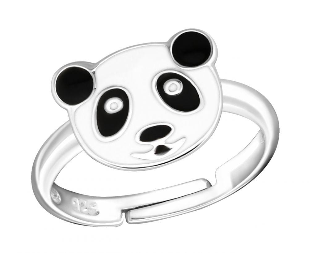 Children's Silver Panda Ring