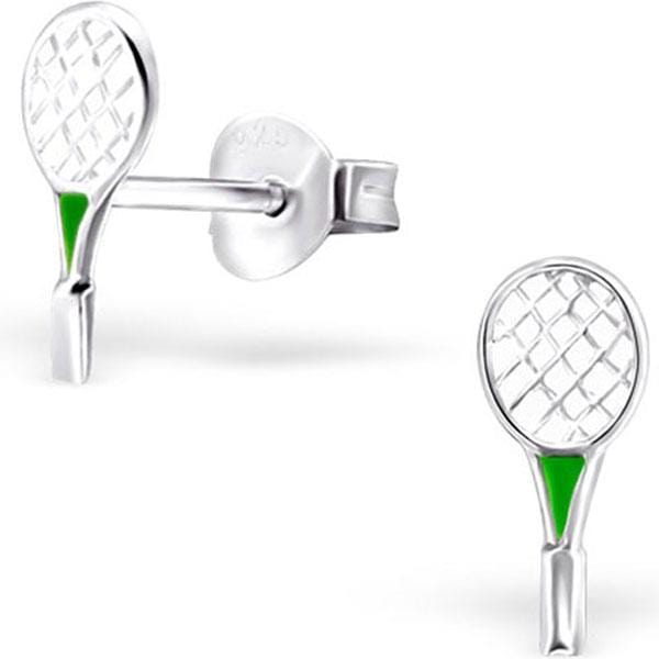 Sterling Silver Badminton Earrings for Girls