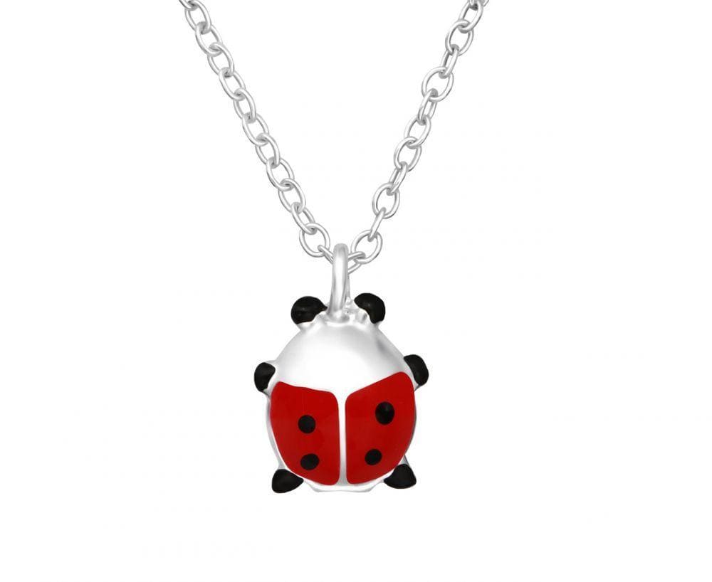 Children's Sterling Silver Ladybug Necklace