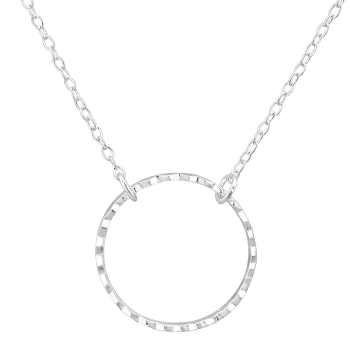 Silver Circle Necklace Pendant