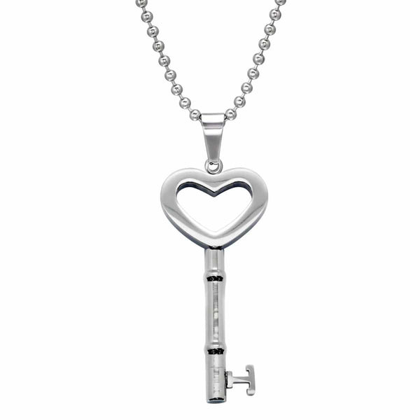Stainless Steel Key Pendant Necklace