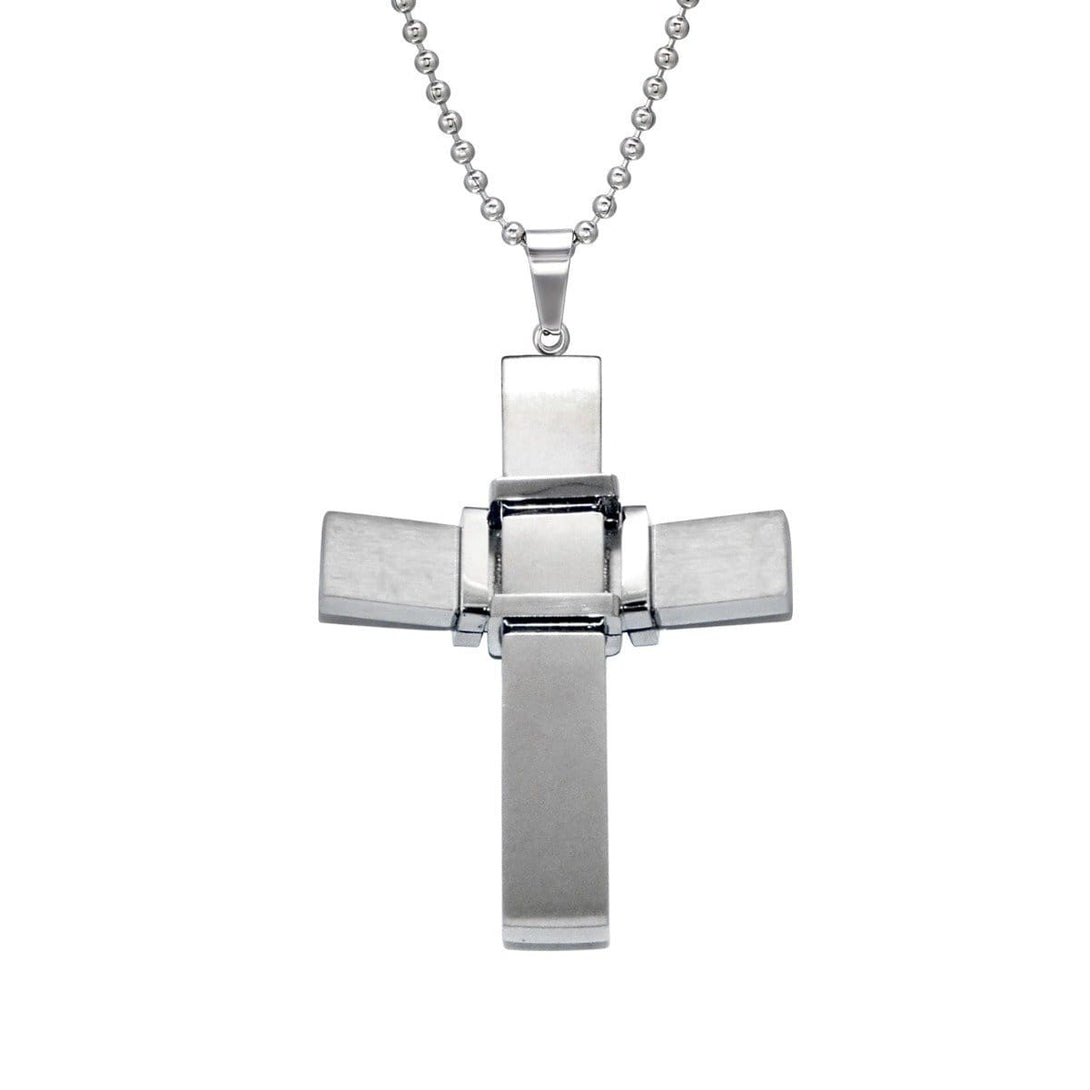 Surgical Steel Pendant Cross Necklace