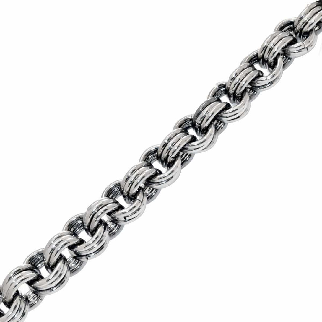 Stainless Steel 12.5 mm Heavy Biker Chain Necklace for Men