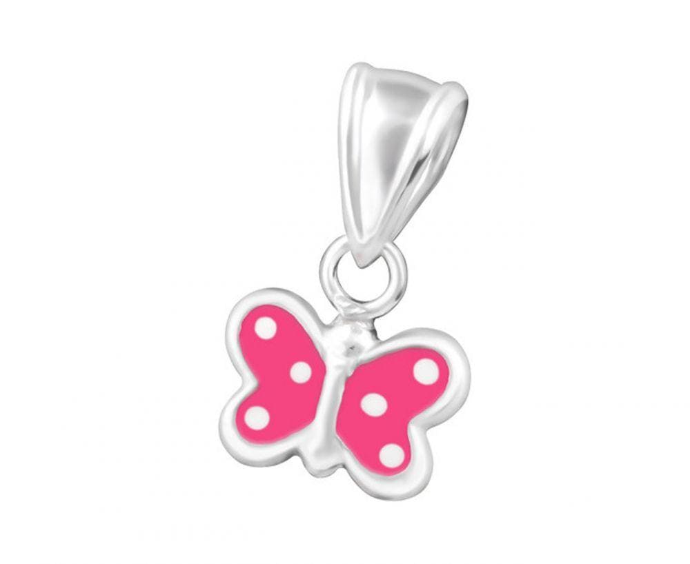 Children's Silver Butterfly Pendant
