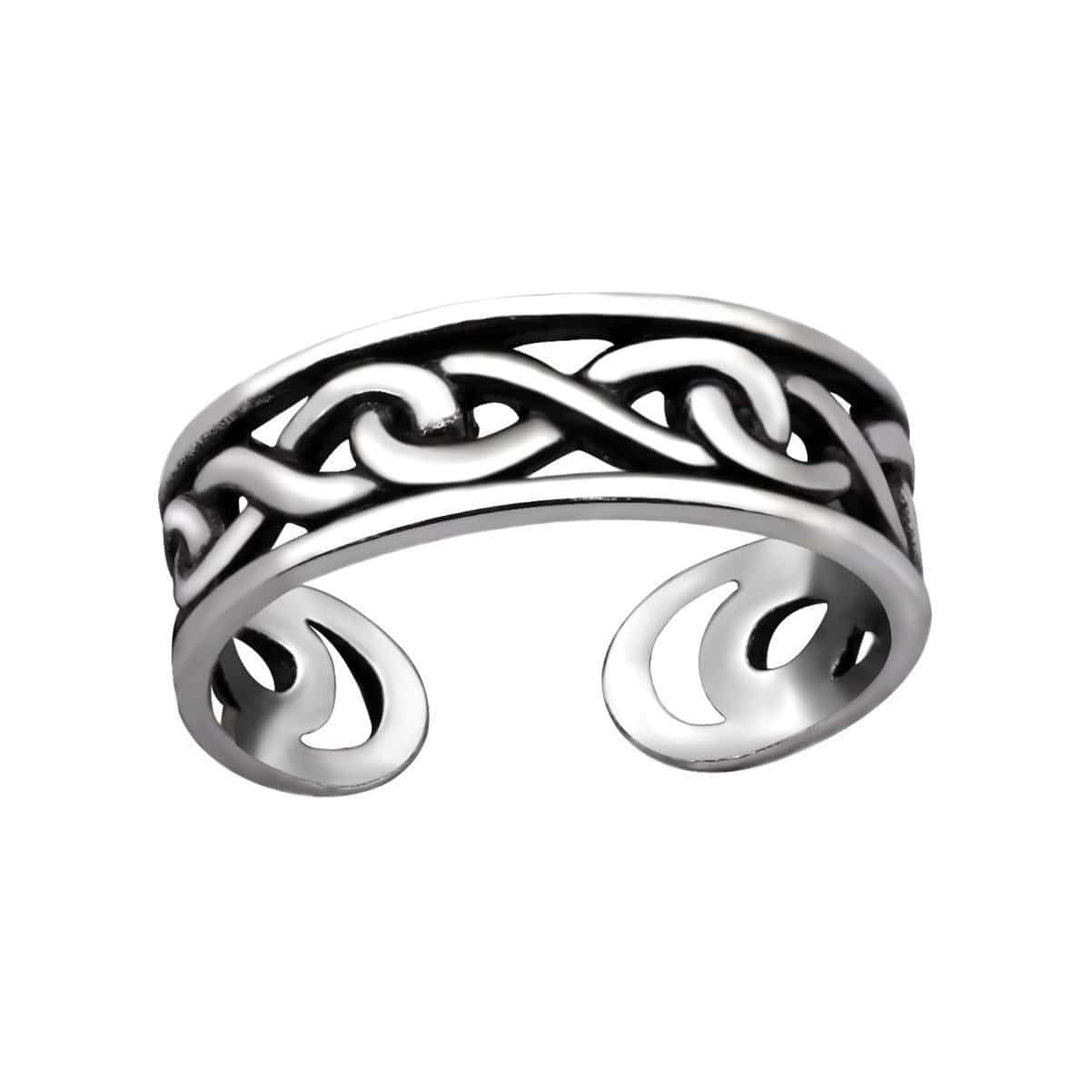 Sterling Silver Chain Toe Ring