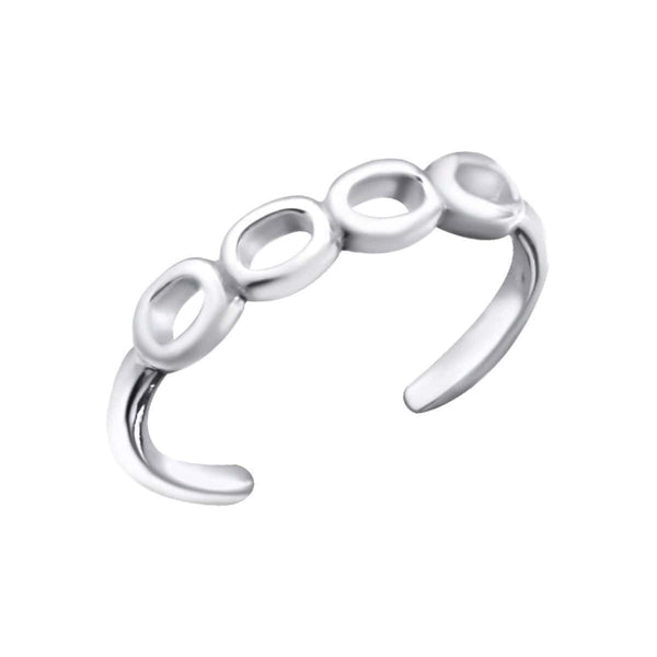 Sterling Silver Circles Toe Ring